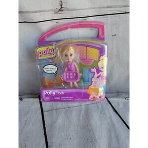 Polly Pocket 3 Inch Doll w/ Dessert Tray Hearts NEW X1504